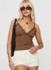 Biline Top Brown sold by Princess Polly