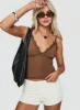 Biline Top Brown sold by Princess Polly