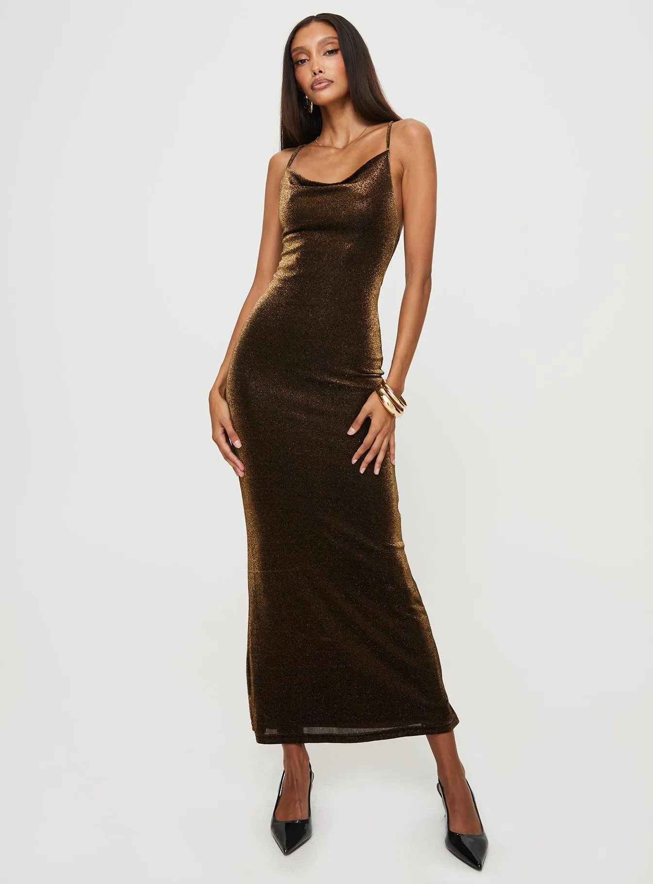 Cleever Maxi Dress Brown sold by Princess Polly product image thumbnail 3