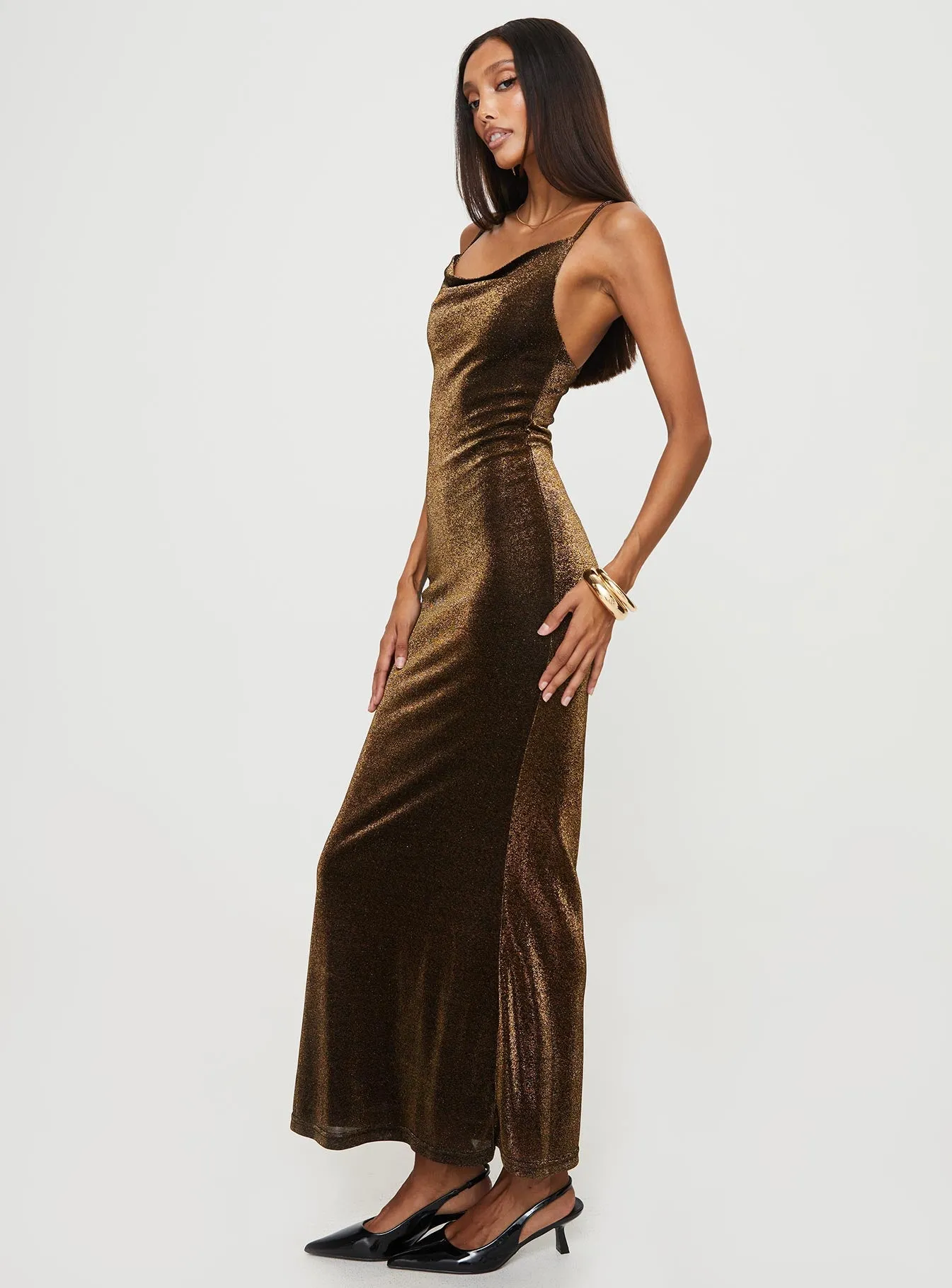 Cleever Maxi Dress Brown sold by Princess Polly product image thumbnail 4