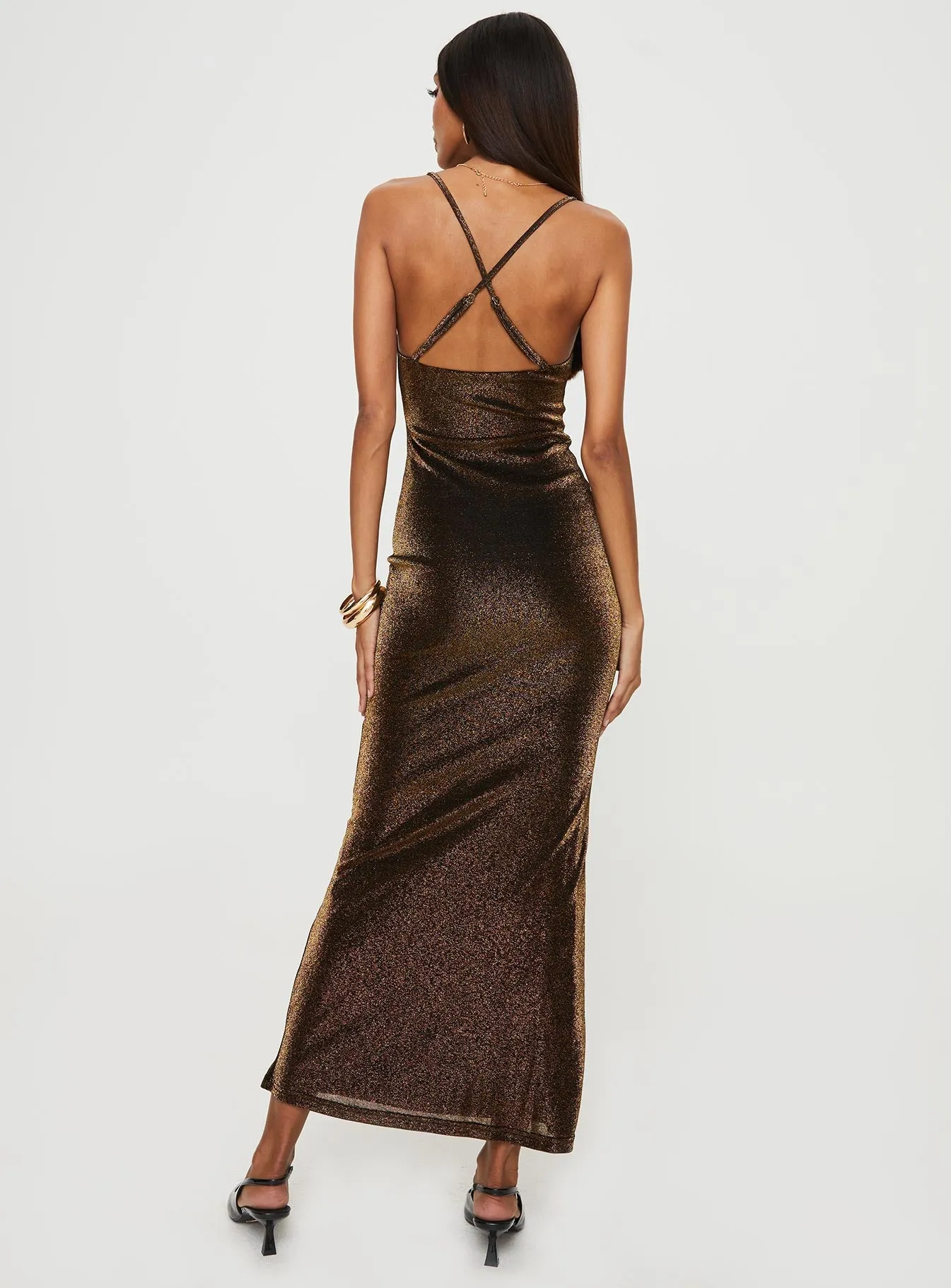 Cleever Maxi Dress Brown sold by Princess Polly product image thumbnail 5