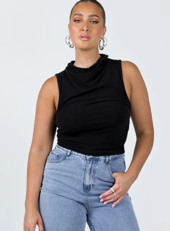 Bickell Tank Top Black sold by Princess Polly