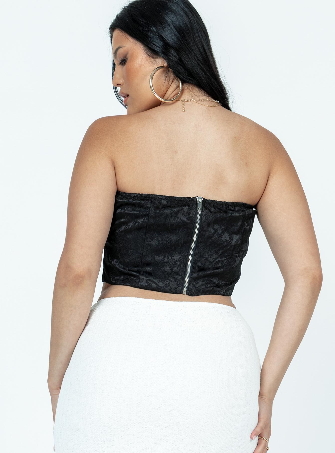Armona Strapless Top Black sold by Princess Polly product image thumbnail 5