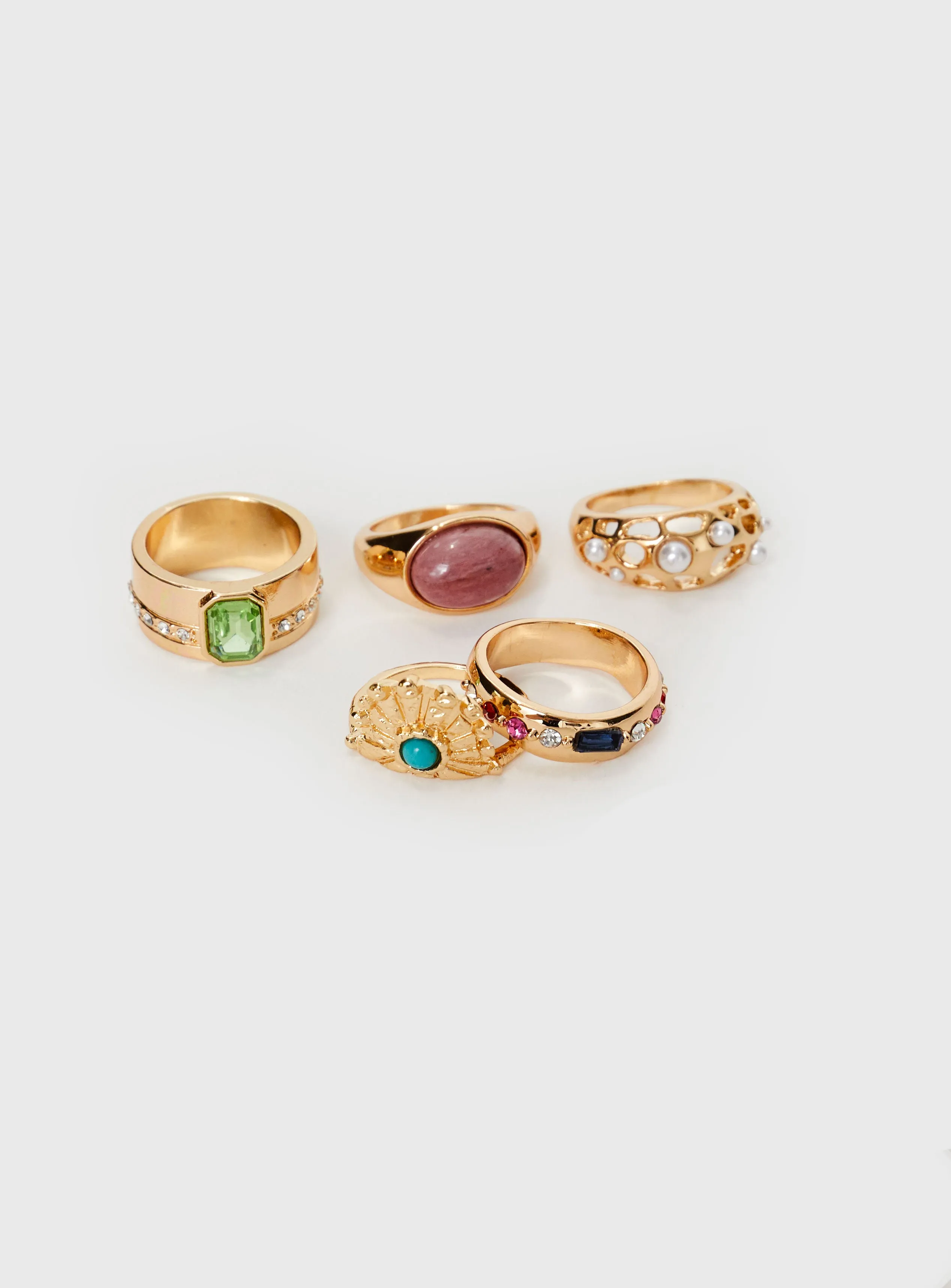 Jaxx Ring Pack Gold sold by Princess Polly product image thumbnail 3