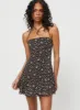 Delamere Mini Dress Black Floral sold by Princess Polly