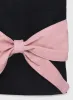 Faustine Bow Tote Bag Black / Pink sold by Princess Polly