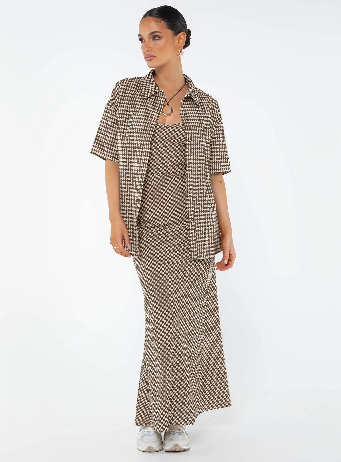 Otillie Maxi Set Brown / White sold by Princess Polly product image thumbnail 2