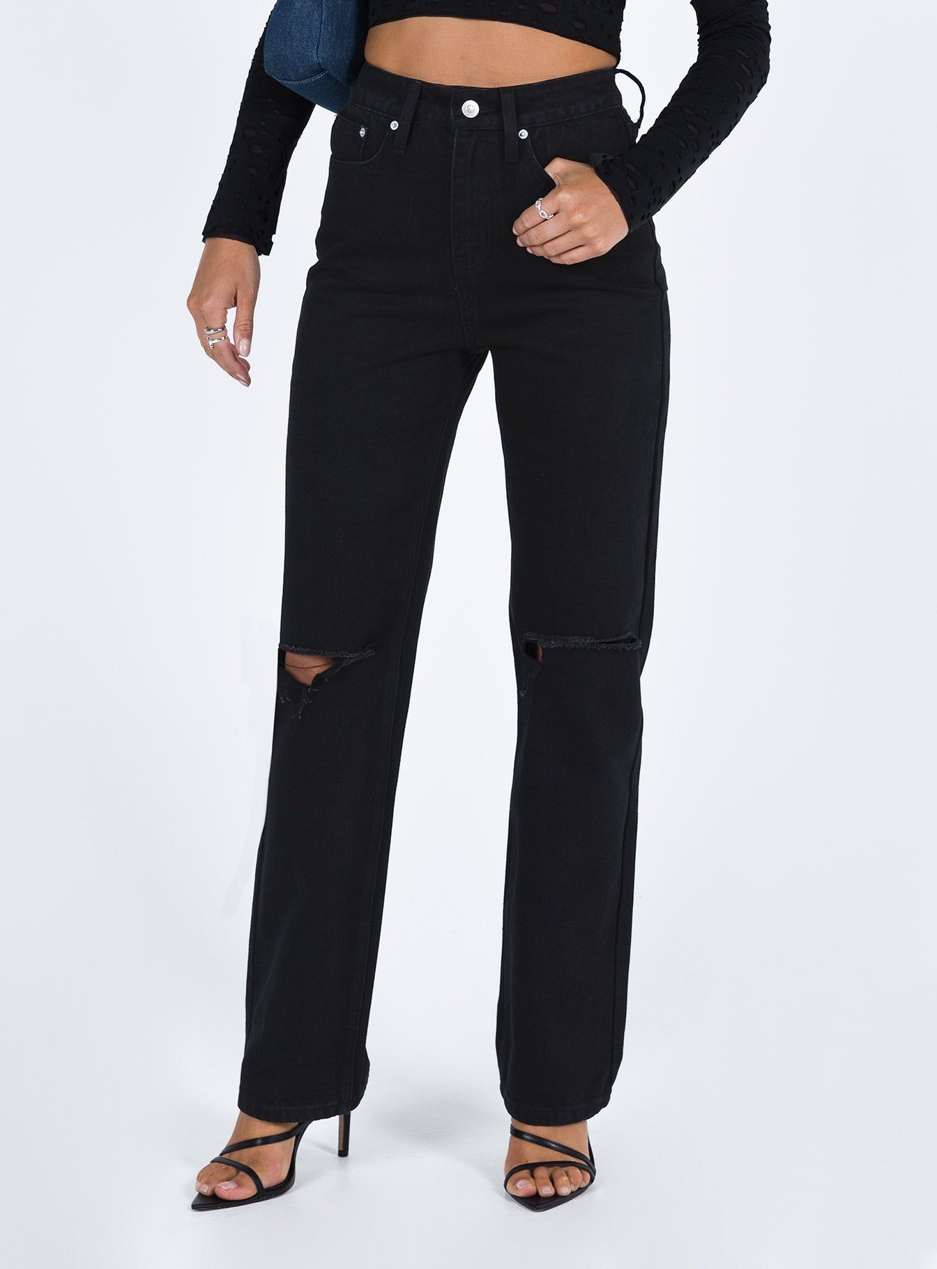 Holland Jeans Black sold by Princess Polly product image thumbnail 2