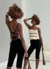 Daxon Top Cream / Black sold by Princess Polly