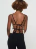 Daxon Top Cream / Black sold by Princess Polly