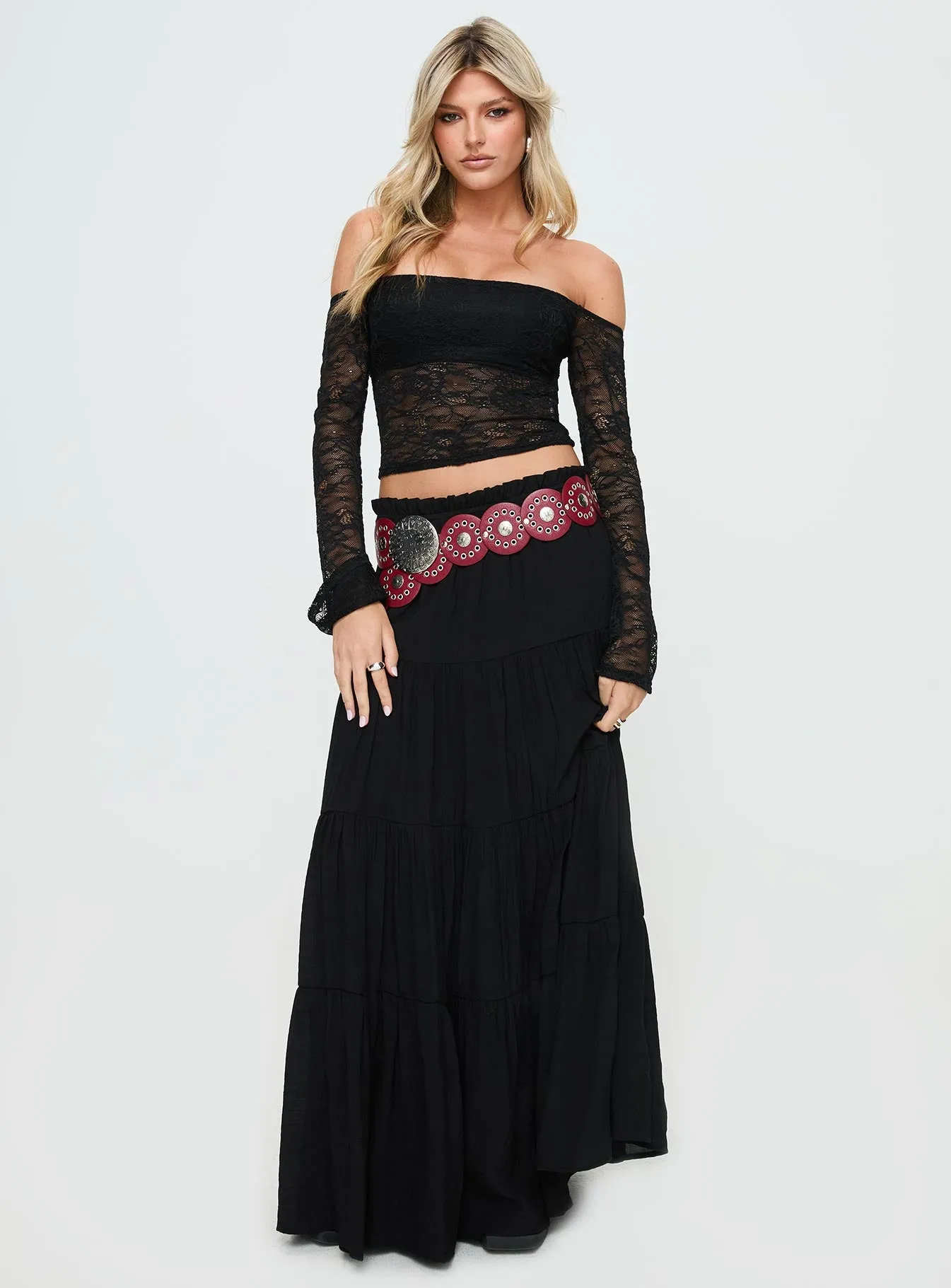Mya Maxi Skirt Black sold by Princess Polly product image thumbnail 2