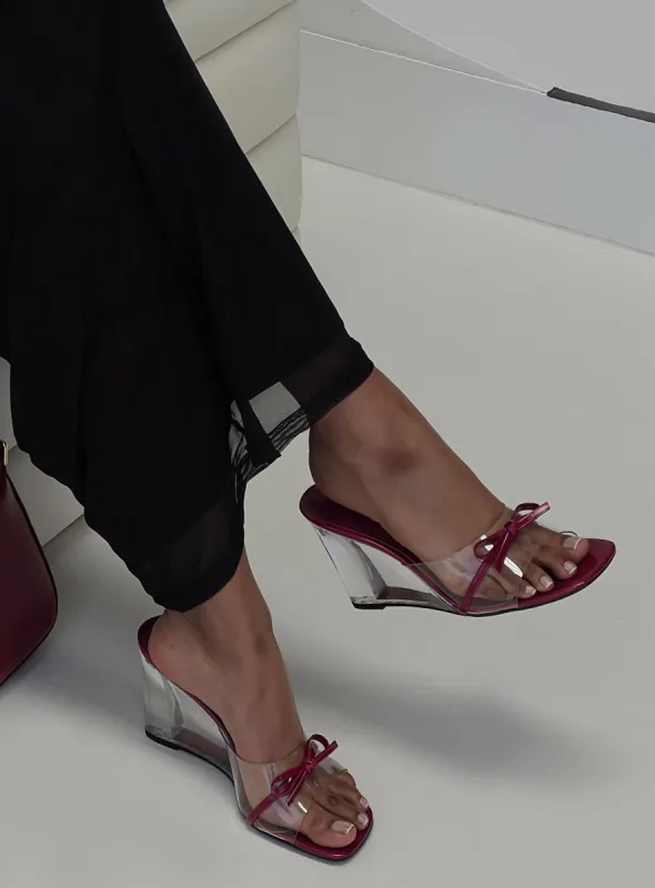 Tahra Heels Magenta sold by Princess Polly