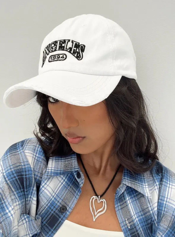 Daymien Cap White sold by Princess Polly