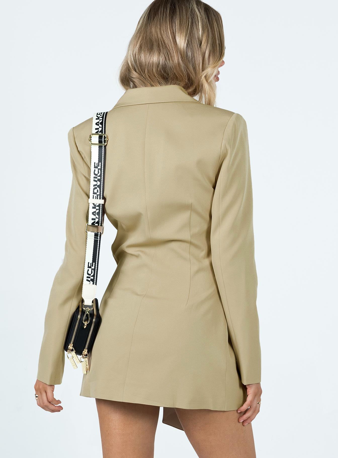 LA Confidential Mini Dress Camel sold by Princess Polly product image thumbnail 5