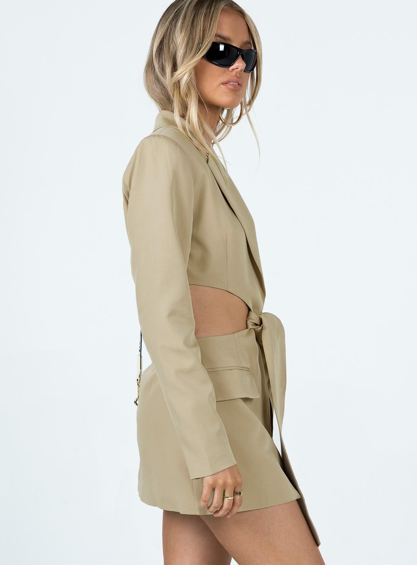 LA Confidential Mini Dress Camel sold by Princess Polly product image thumbnail 4