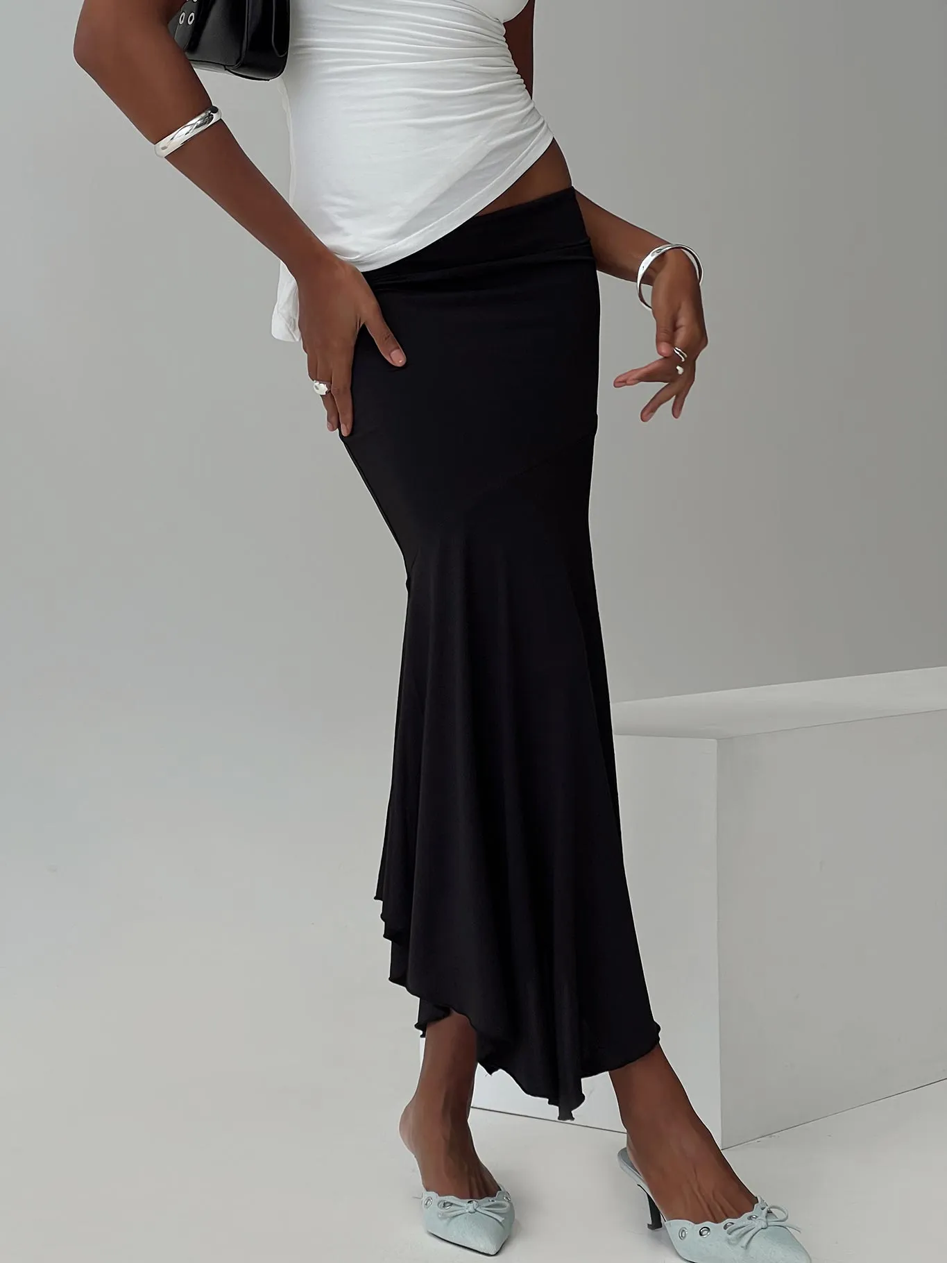 Dreamberry Maxi Skirt Black sold by Princess Polly