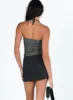 Jameson Mini Skirt Black sold by Princess Polly
