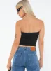 Jasmyne Tube Top Black / Pink sold by Princess Polly