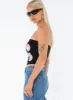 Jasmyne Tube Top Black / Pink sold by Princess Polly