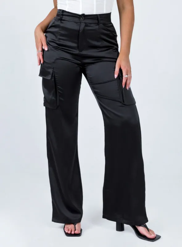 Gilmore Cargo Pants Black sold by Princess Polly