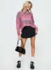Pomery Cable Knit Sweater Ombre Pink sold by Princess Polly