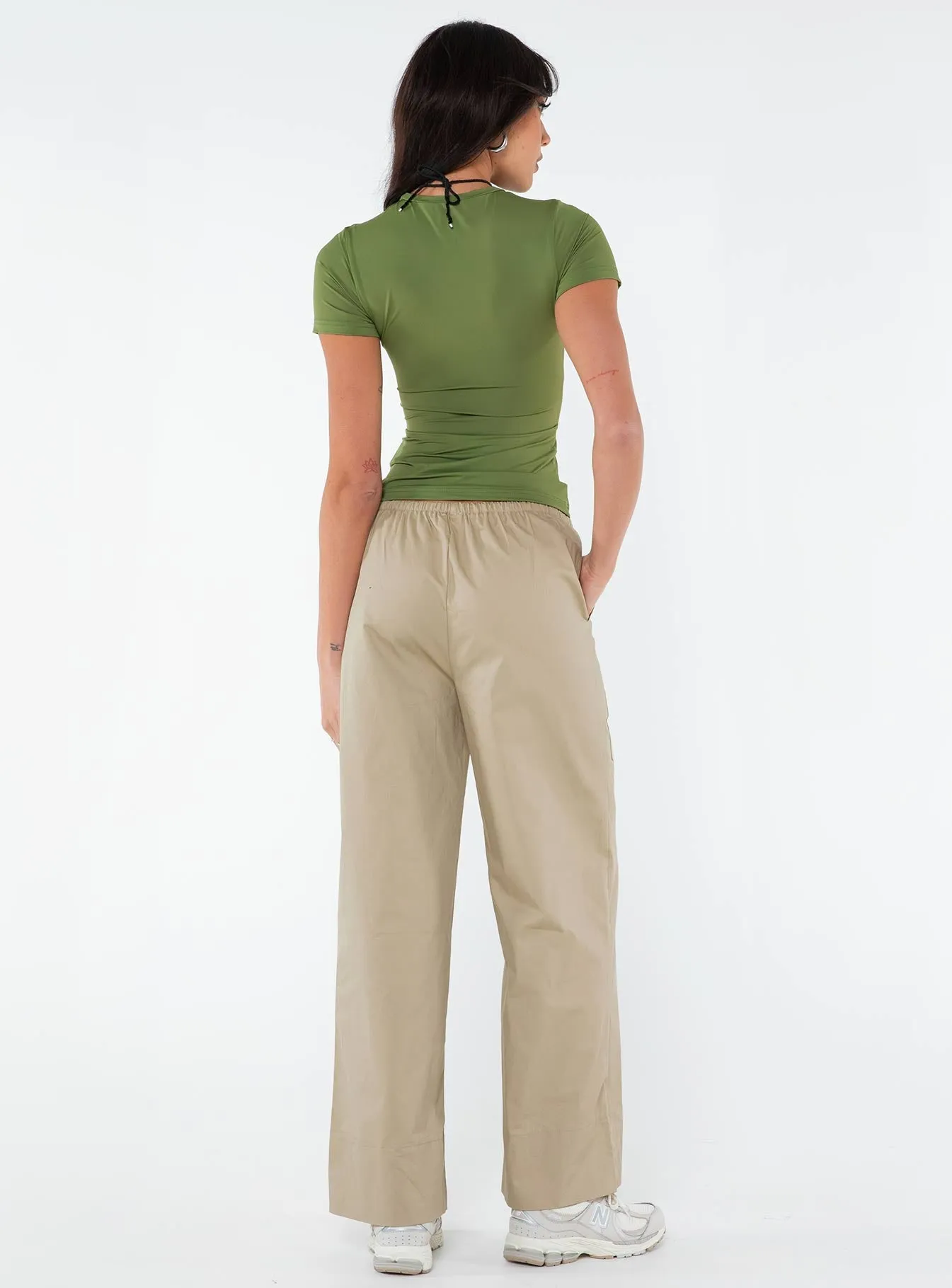 Erilyn Drawstring Pants Beige sold by Princess Polly product image thumbnail 5