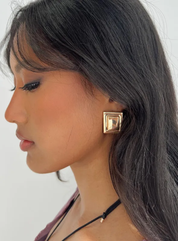 Ameera Earrings Gold sold by Princess Polly