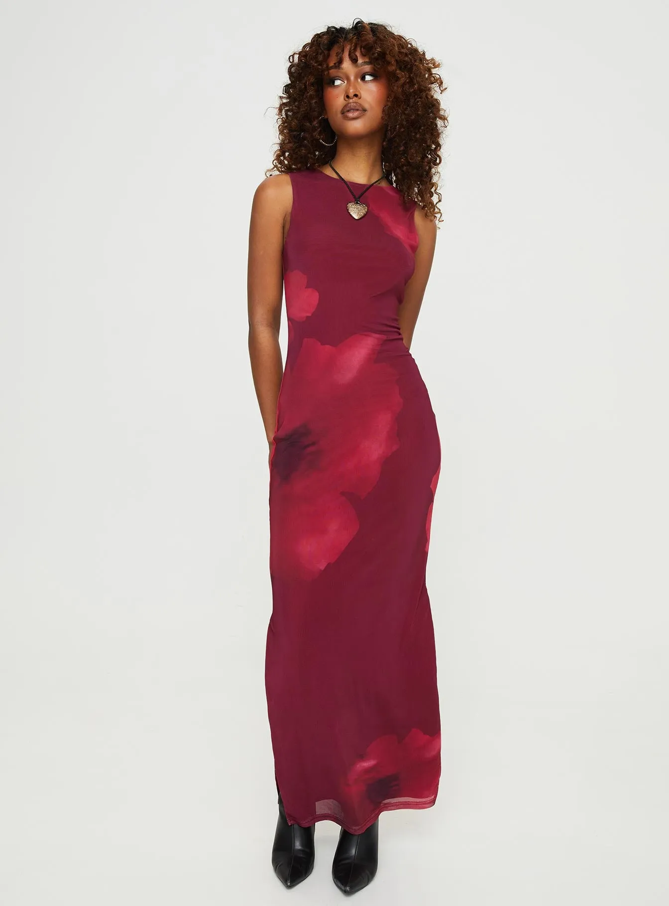 Rudy Maxi Dress Burgundy sold by Princess Polly product image thumbnail 3