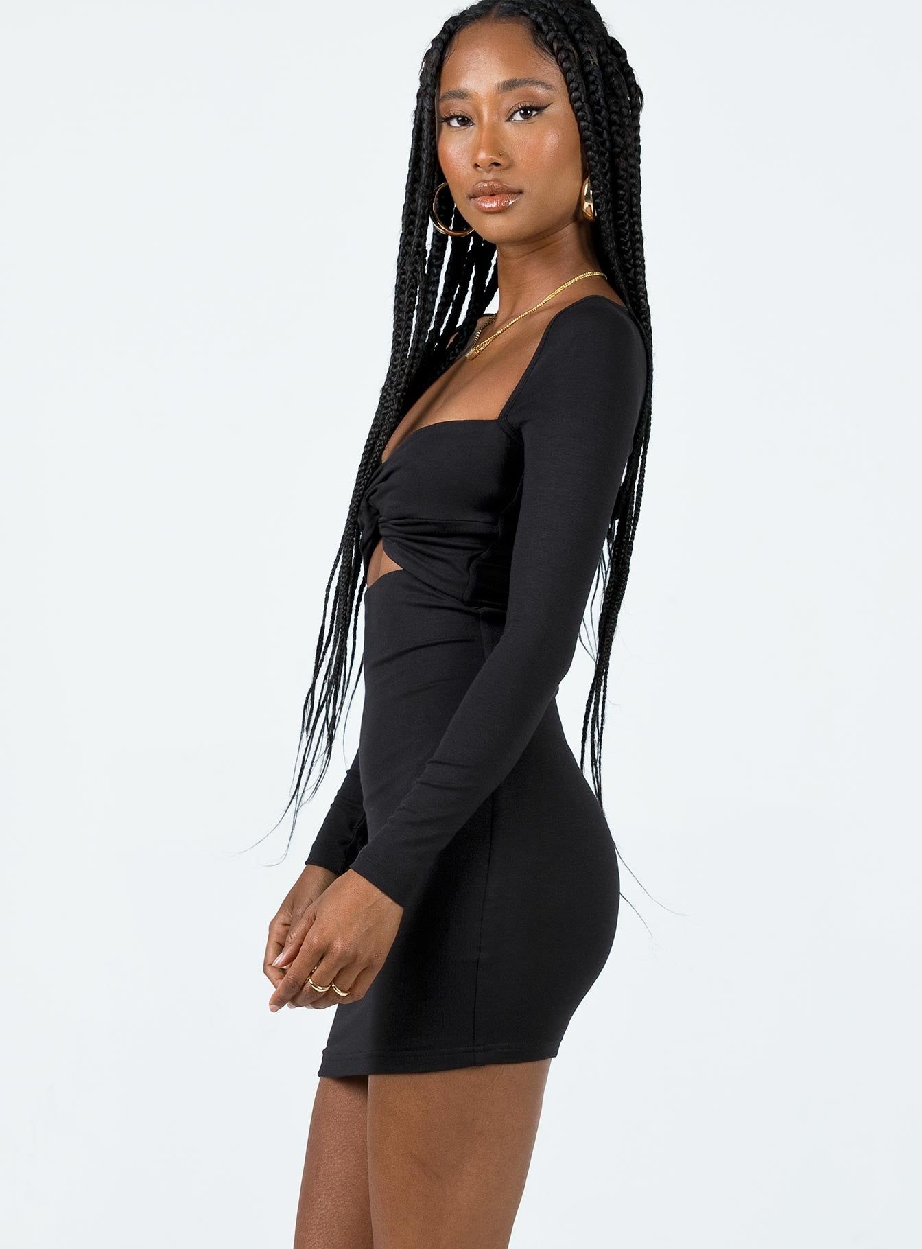 Lennel Mini Dress Black sold by Princess Polly product image thumbnail 3
