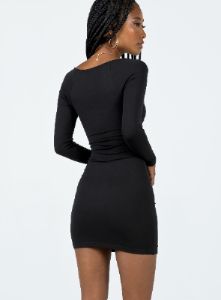 Lennel Mini Dress Black sold by Princess Polly