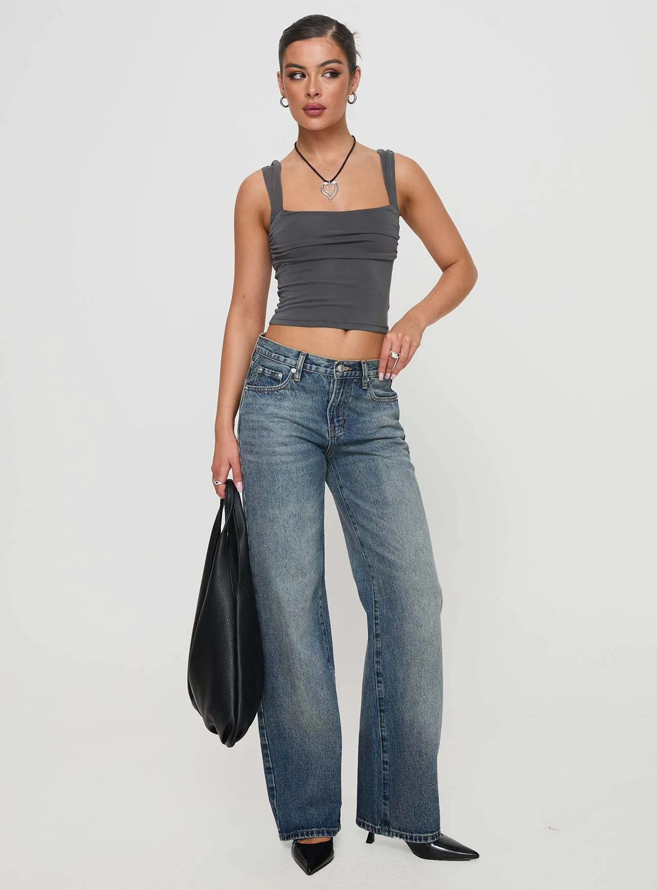 Francois Backless Top Slate sold by Princess Polly product image thumbnail 2