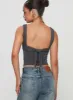 Francois Backless Top Slate sold by Princess Polly