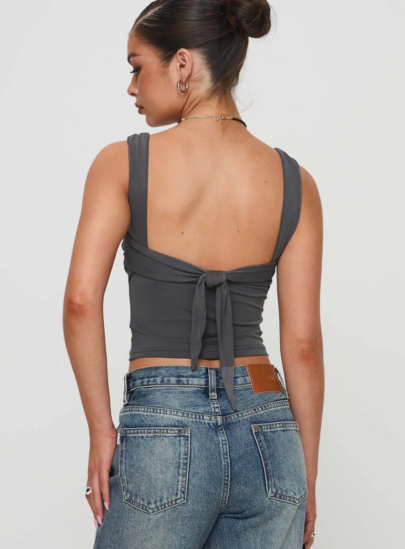 Francois Backless Top Slate sold by Princess Polly product image thumbnail 4