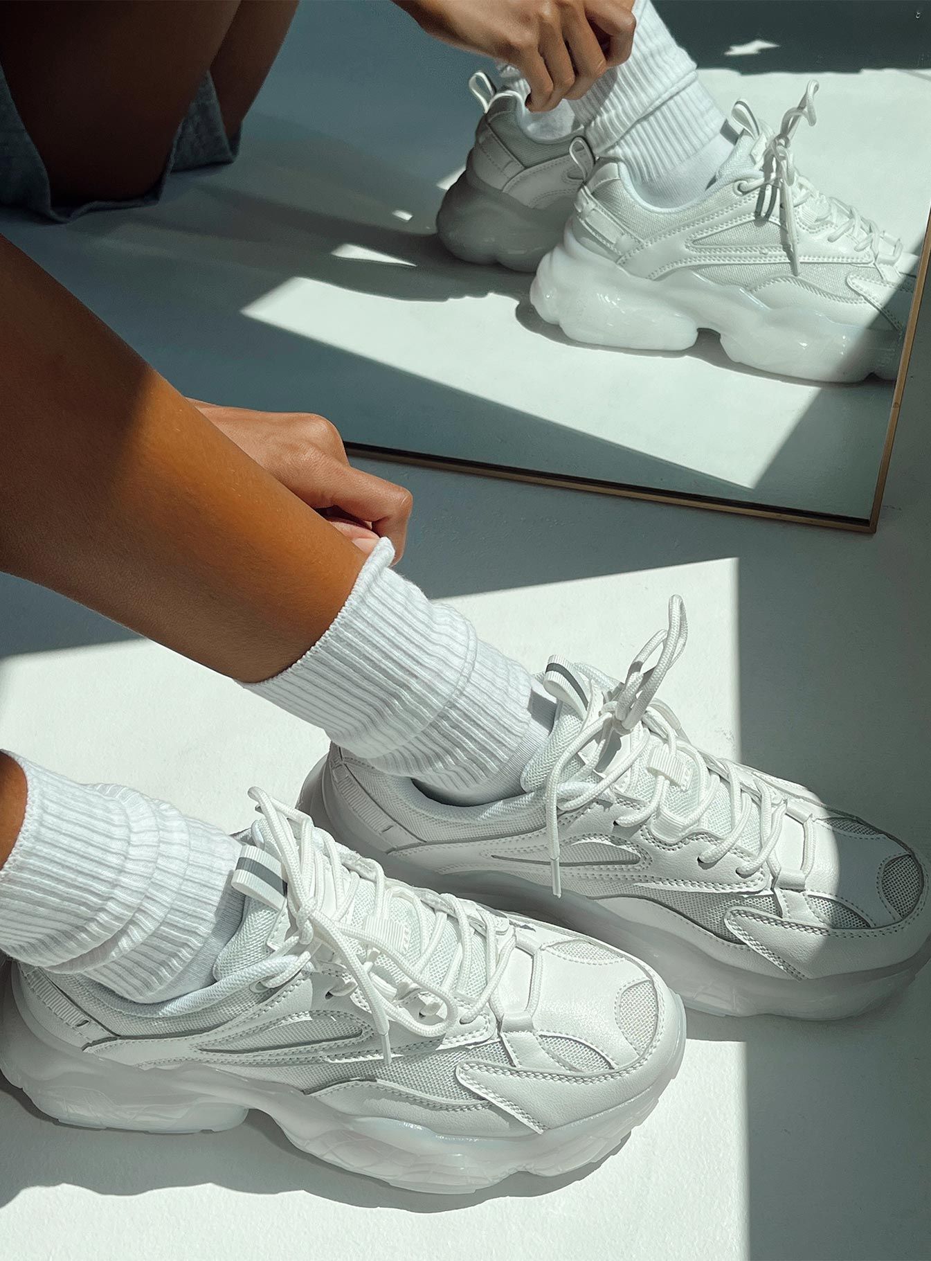 Erika Sneakers White sold by Princess Polly