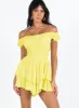 The Love Galore Romper Yellow sold by Princess Polly