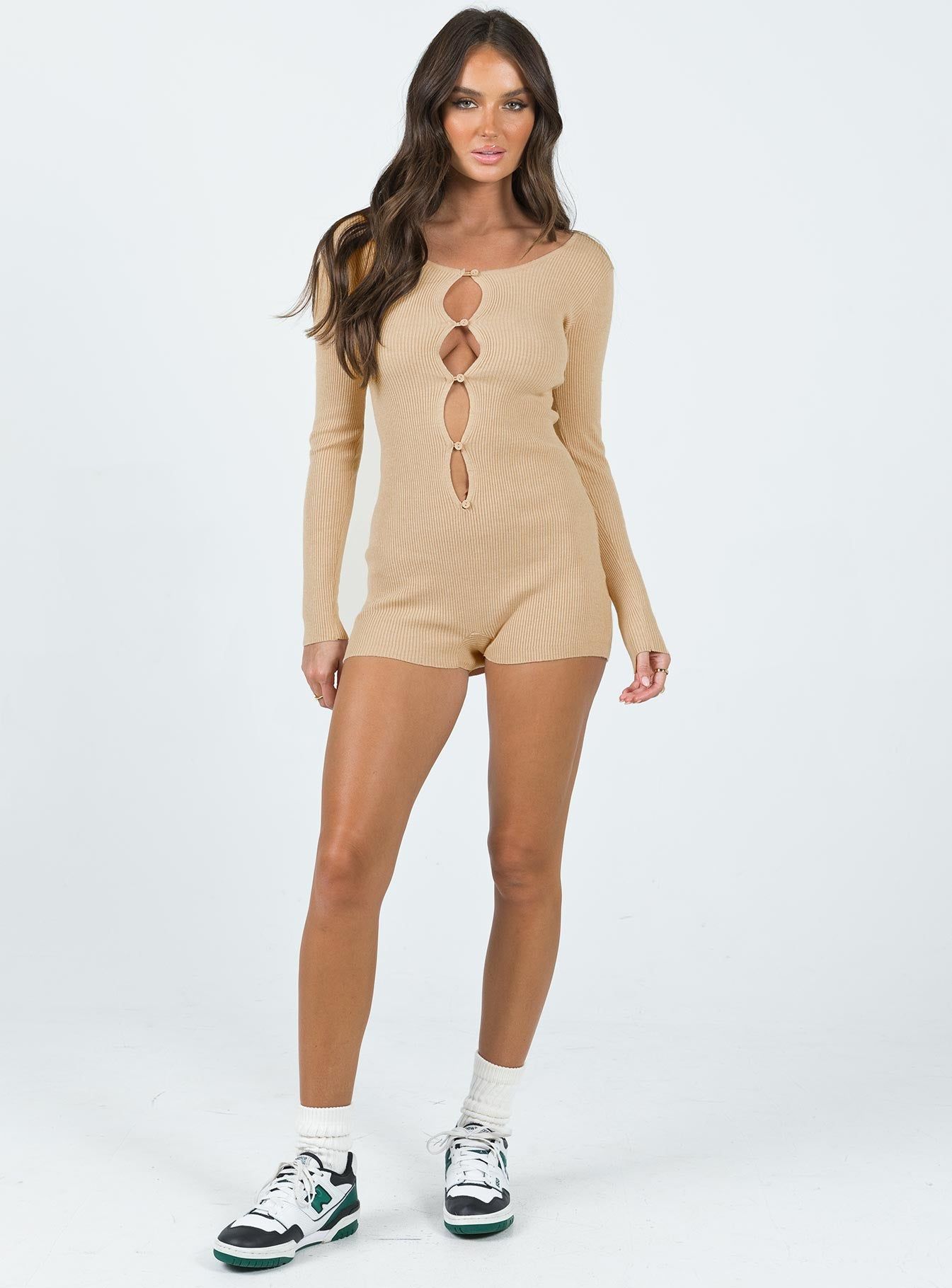 Odie Romper Beige sold by Princess Polly product image thumbnail 3