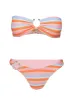 High Cut Cheeky Bikini Bottoms Candy Stripe sold by Princess Polly