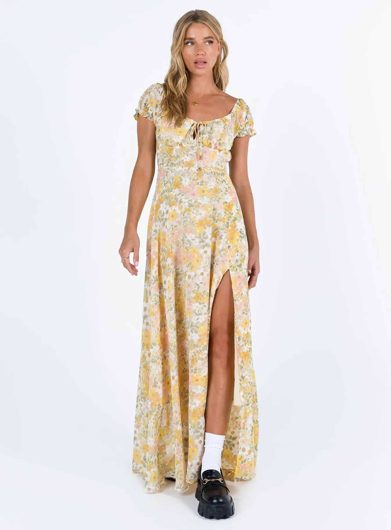 Masuda Maxi Dress Yellow Floral sold by Princess Polly product image thumbnail 3