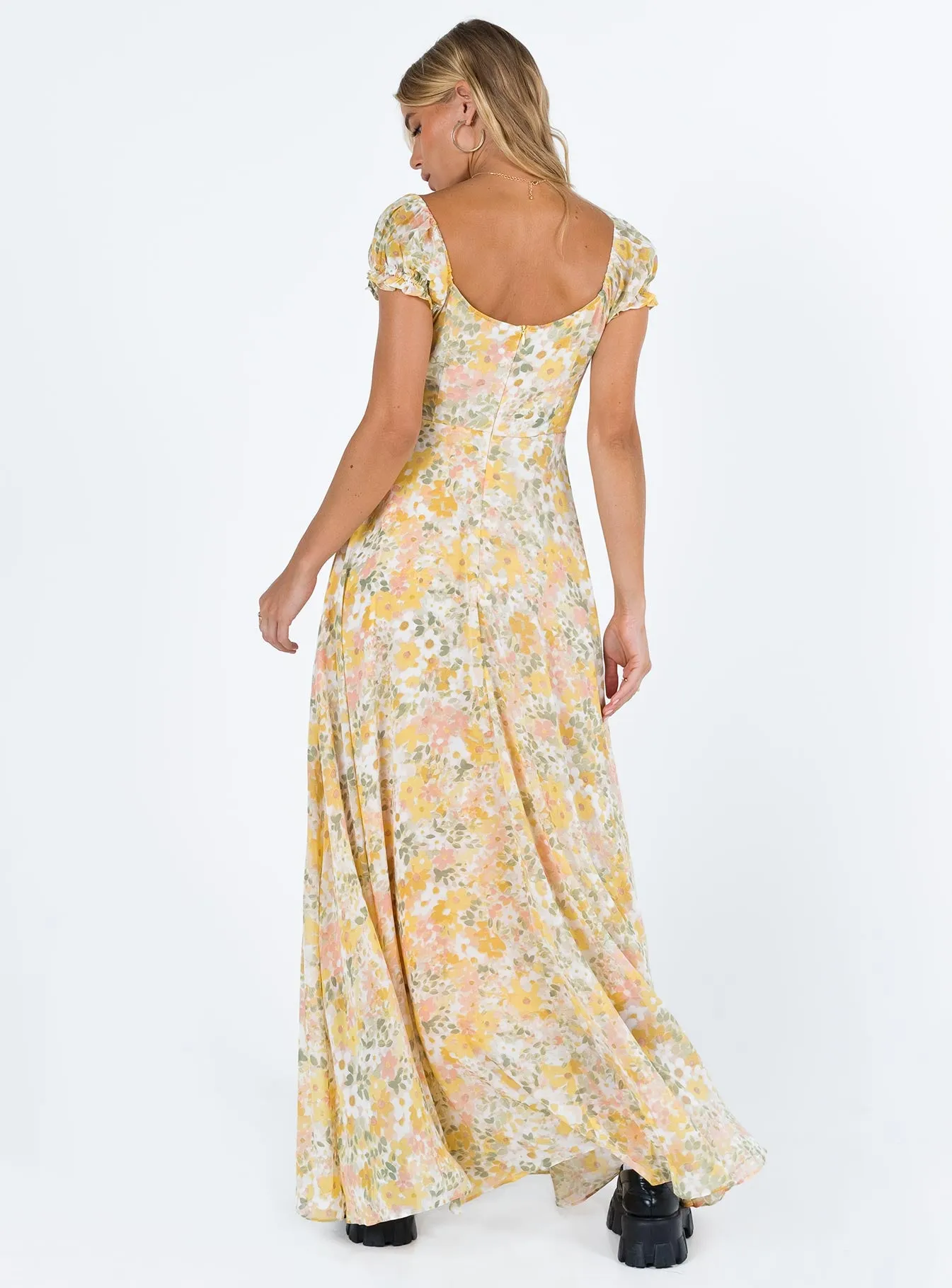 Masuda Maxi Dress Yellow Floral sold by Princess Polly product image thumbnail 5