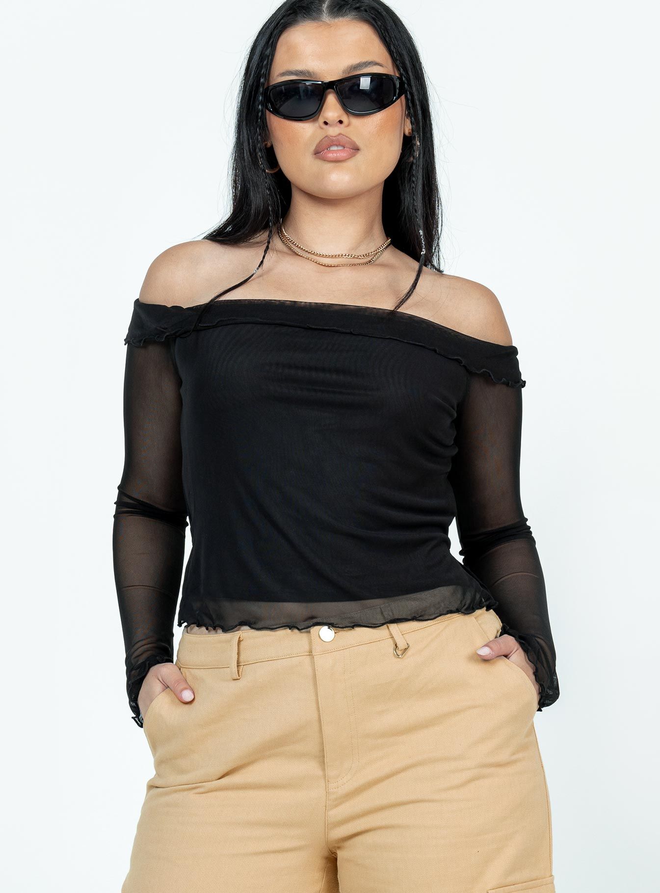 Great Delusions Top Black sold by Princess Polly product image thumbnail 2