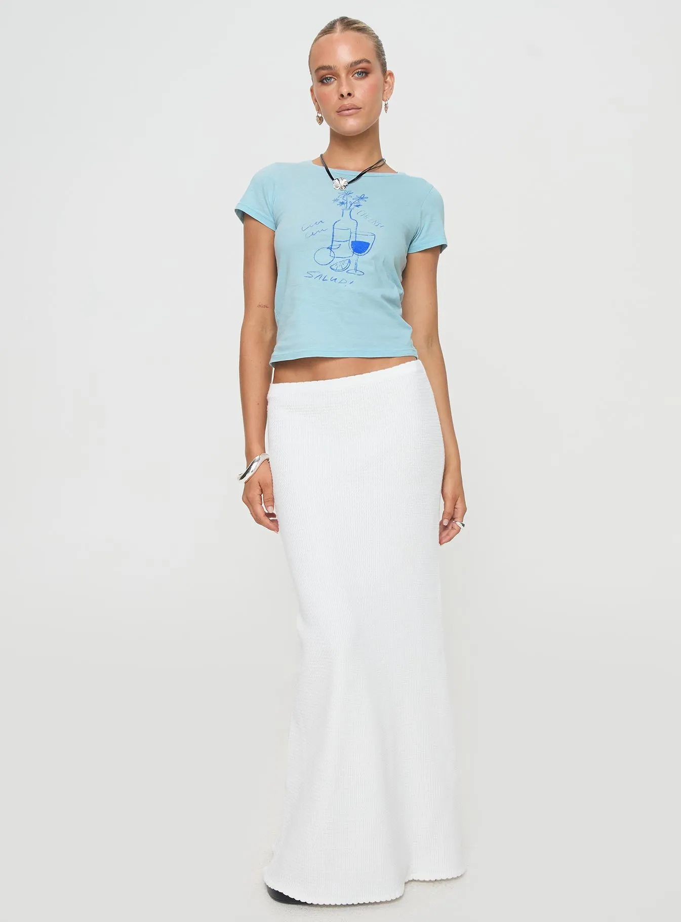 Cheers To You Tee Blue sold by Princess Polly product image thumbnail 3