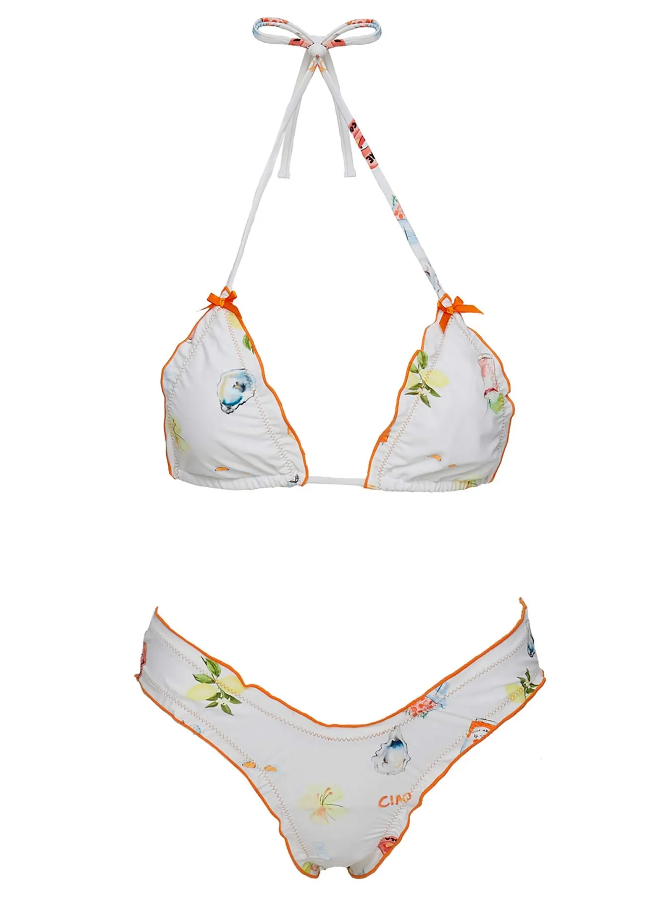 Kathrine Triangle Bikini Top White Multi sold by Princess Polly product image thumbnail 5
