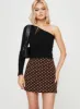 Selby Mini Skirt Brown Polka Dot sold by Princess Polly