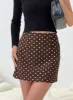 Selby Mini Skirt Brown Polka Dot sold by Princess Polly