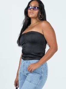 Bateson Strapless Corset Black sold by Princess Polly