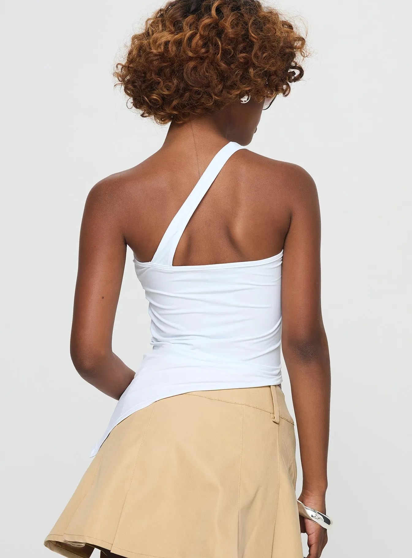 Bode One Shoulder Top White sold by Princess Polly product image thumbnail 5