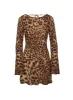 Halo Bias Mini Dress Leopard sold by Princess Polly