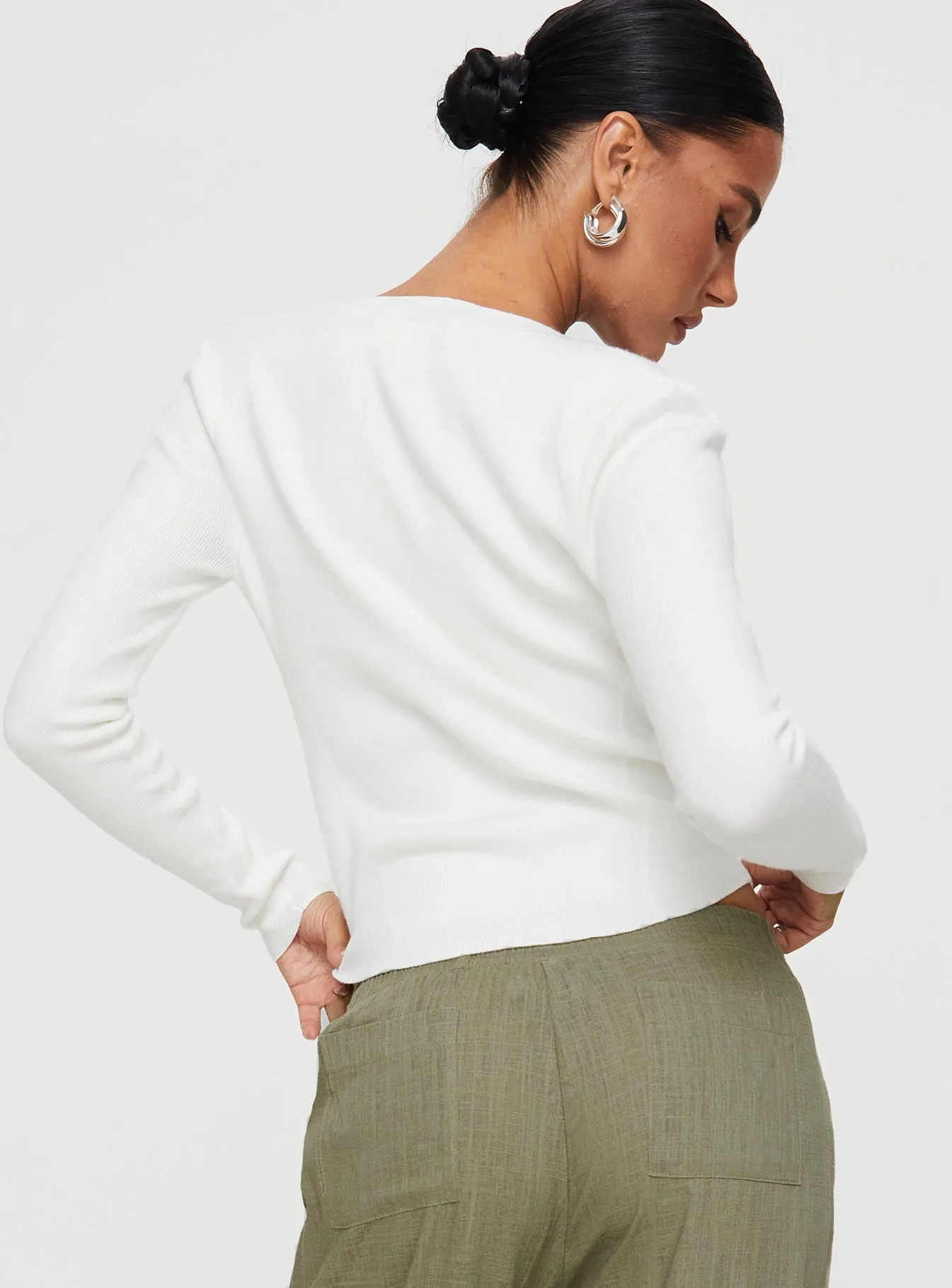 Verica Long Sleeve Top White sold by Princess Polly product image thumbnail 5