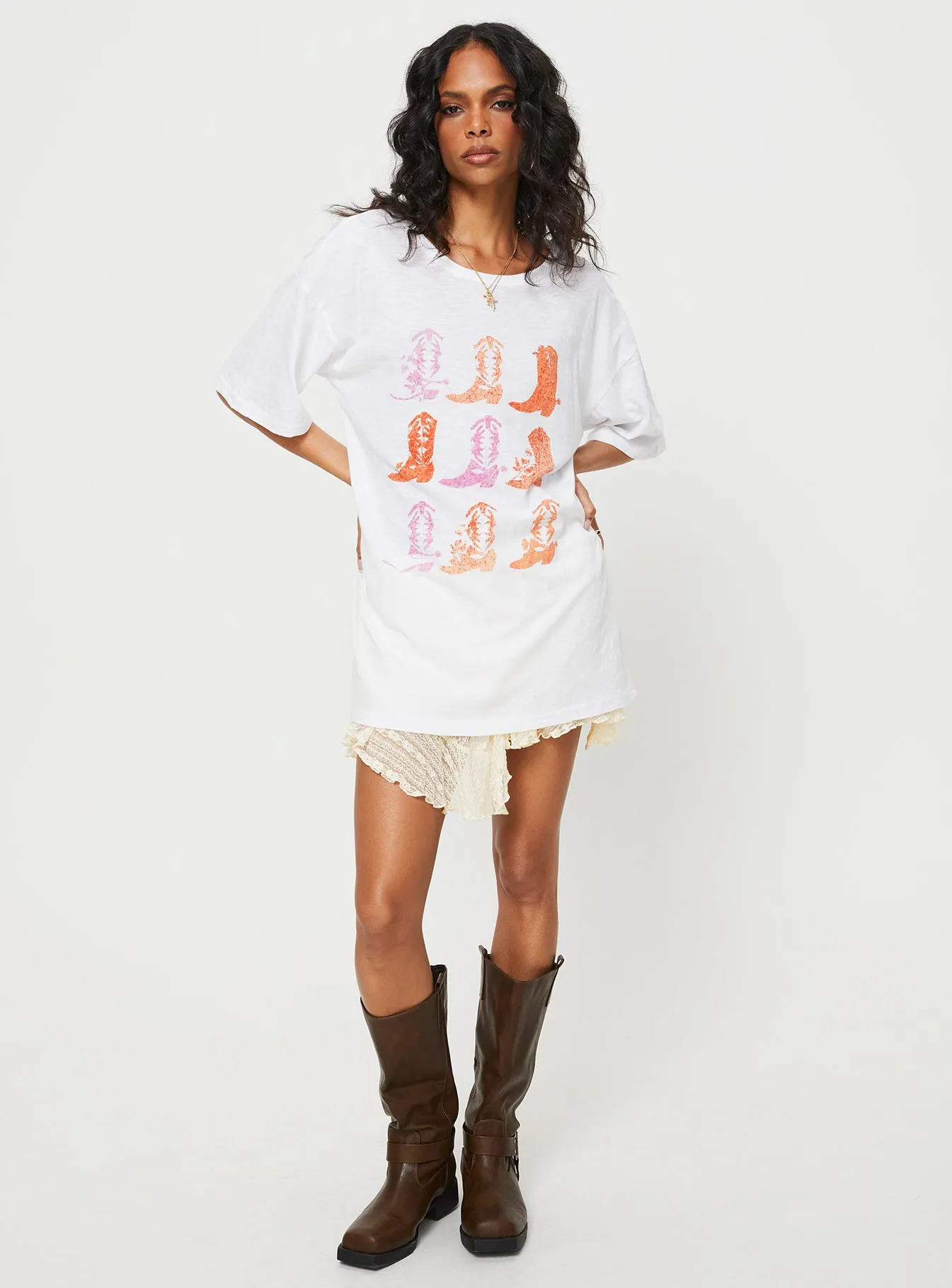 Chambre Oversized Graphic Tee White sold by Princess Polly product image thumbnail 3