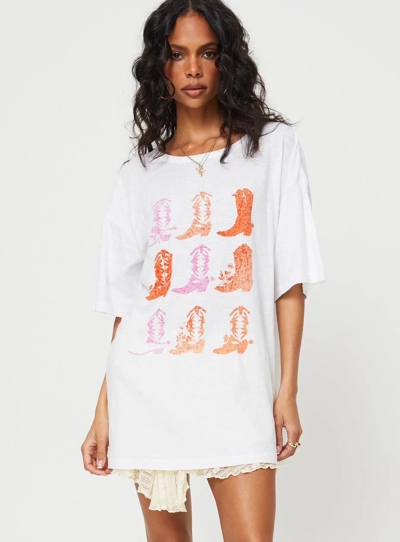 Chambre Oversized Graphic Tee White sold by Princess Polly product image thumbnail 2